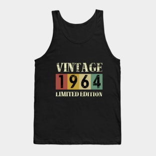 Funny Vintage 59 Birthday Decorations Men 59th Day 1964 Birthday man and women Tank Top